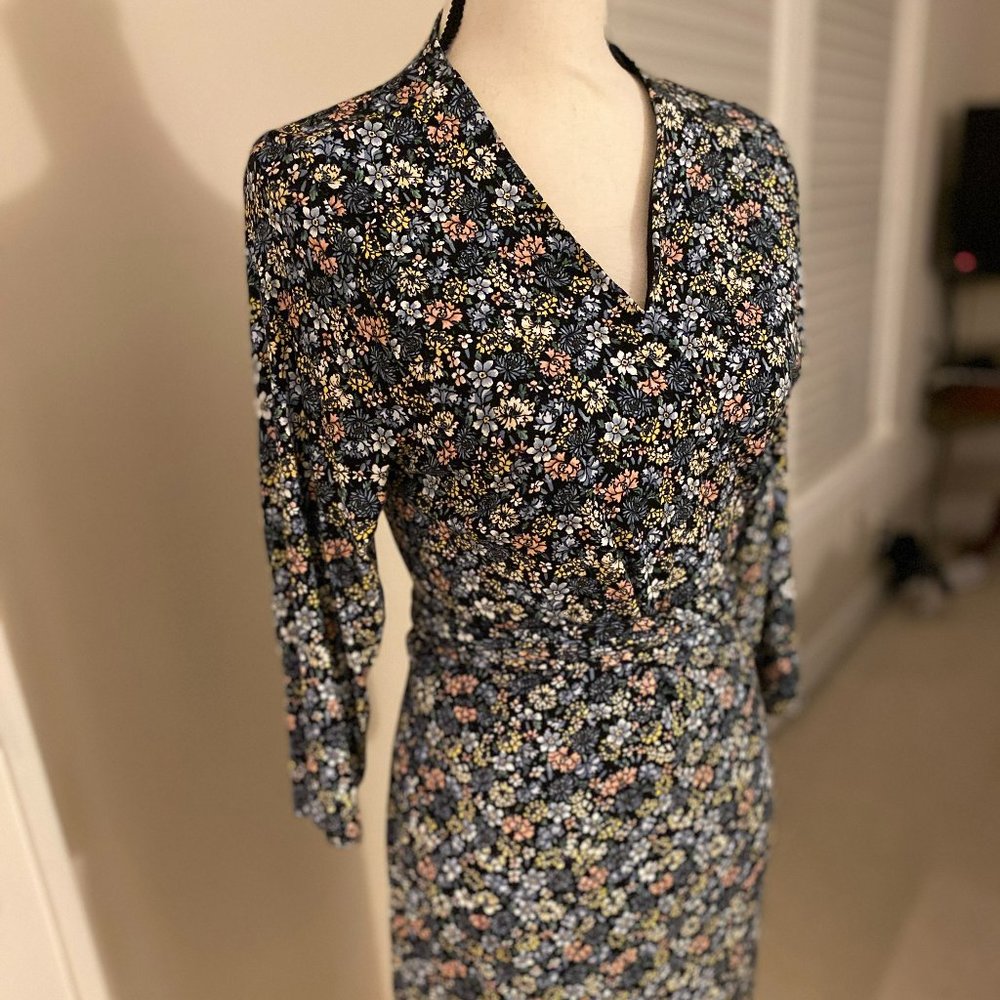 NWT LOFT brand large petite wrap floral dress